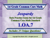 1.OA.7 1st Grade Math Jeopardy - Are Equations True Or Fal
