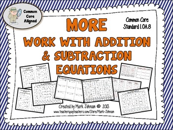LegiLiner Math Equation Stamps – Addition/Subtraction - Home Works for Books