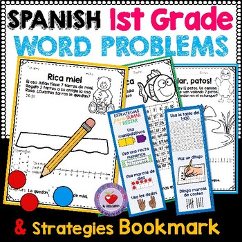 Preview of 1ST GRADE MATH WORD PROBLEMS- Spanish