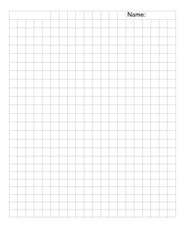 1cm x 1cm grid paper by a faye teachers pay teachers