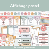 1re à 3e année - Affichage pastel - Ensemble