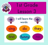 1sr Gr. Journey’s Lesson 3 Words to Know