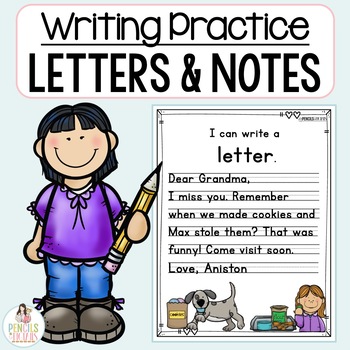 Preview of Letters Notes, Emails, & More Writing Practice