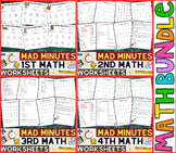 1st, 2nd, 3rd & 4th Grade Mad Minute | Multiplication, Div
