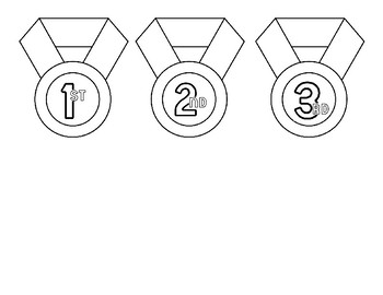 printable first second third place ribbon