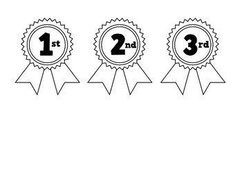 1st 2nd 3rd place clipart