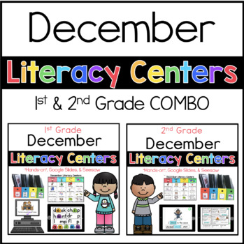 Preview of 1st 2nd December Literacy Centers (Google Slides and Seesaw)