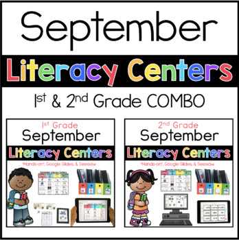 Preview of 1st and 2nd September Literacy Centers (Google Slides & SeeSaw)