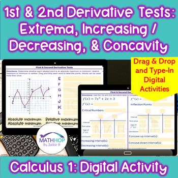Preview of 1st & 2nd Derivative Tests: Increasing Decreasing Intervals, Extrema, Concavity