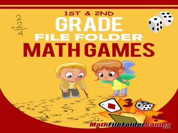 Preview of 1st & 2nd Grade File Folder Math Games [Book 1]