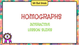 1st-2nd Grade Homographs Interactive Lesson Slide
