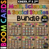 1st & 2nd Grade MATH SCIENCE SOCIAL STUDIES Boom Cards™ BUNDLE Distance Learning
