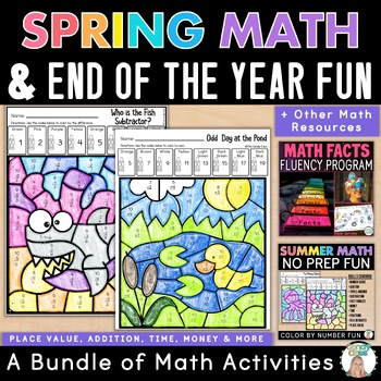 Preview of Math Facts Fluency Centers Addition and Subtraction 1st 2nd Grade Activities