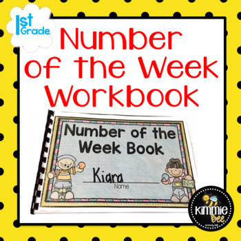 Preview of K 1st 2nd Grade Editable Number of the Week Book