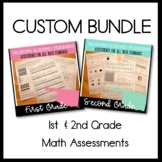 1st & 2nd Grade School Use Assessment Bundle
