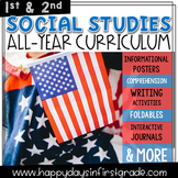 1st & 2nd Grade Social Studies CURRICULUM- (12 Units & Journals)