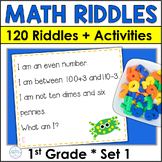 Addition, Subtraction, Place Value - Math Spiral Review Riddle Activities