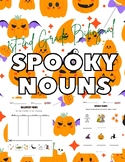 1st & 2nd Grade Spooky Bilingual Noun Fun: English-Spanish