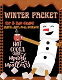 1st & 2nd Grade Winter Activity Packet (Math, ELA, Science, Art)