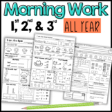 1st, 2nd, and 3rd Grades Morning Work Bundle (PDF and Digi