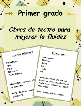 Preview of 1st/2nd grade Spanish reader's theater/obra de teatro (Friendship/Acceptance)