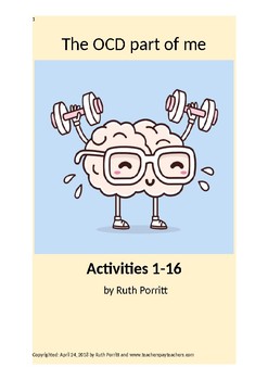 the ocd part of me activities 1 16 by efl for elementary tpt