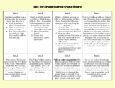 1st - 5th Grade Science Choice Board