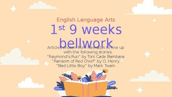 Preview of 1st 9 Weeks English Bellwork