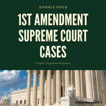 1st Amendment Supreme Court Cases Google Docs by Project Education