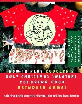 Ugly Christmas Sweater Award Ribbons Rot und Grün 12er Pack Christmas Contest Supplies 6 Auszeichnungen Designs für festliche Feiertage Spiel 7,6 x 15,2 cm 