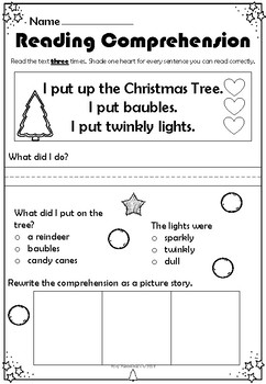 1st Christmas Reading Comprehensions for EYFS/KS1 by Polly Puddleduck