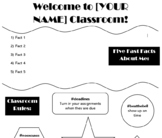 1st Day of School Classroom Rules & About Me Activity