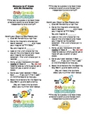 1st Day of School Instructions Bookmark