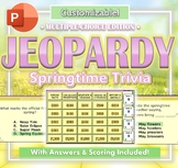 1st Day of Spring Jeopardy Digital .PPT Game Activity with
