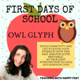 1st Days of School Owl Themed Glyph!