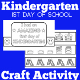 1st First Day of Kindergarten School | Craft Activity Crow
