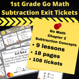 1st/First Grade Chapter 2 Subtraction Concepts Exit Ticket