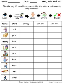 1st grade / First grade Spelling Worksheets (78 worksheets ...
