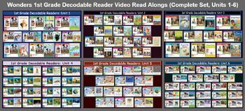 Preview of 1st Gr. Bundle: Wonders Decodable Read Alongs (Full Year, 88 Videos)