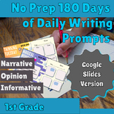 1st Grade | 180 Days Year Long | Google Slides Daily Journ