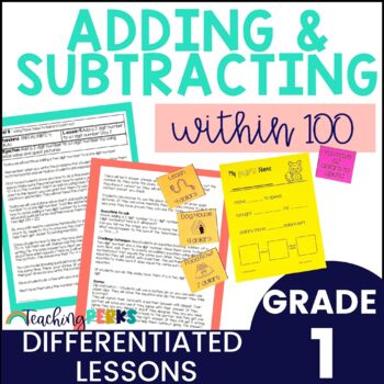 Preview of Addition and Subtraction Within 100 for 1st Grade Math Small Group Activities