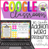 1st Grade Addition Word Problems for Google Classroom