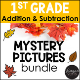 Fall and Thanksgiving Mystery Pictures - Addition and Subtraction