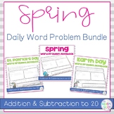 Spring Word Problems | 1st Grade Addition and Subtraction to 20
