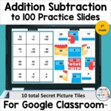 1st Grade Addition and Subtraction to 100 Digital Secret P