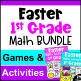 1st Grade BUNDLE - Fun Easter Math Activities with Games &