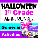 1st Grade BUNDLE: Fun Halloween Math Activities with Games