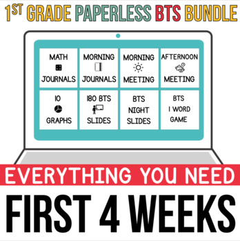 Preview of 1st Grade Back to School Bundle - First 4 Weeks of School