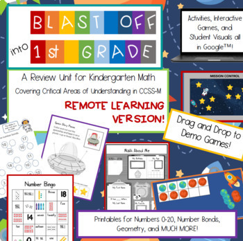 Preview of 1st Grade Beginning of the Year Review--REMOTE edition