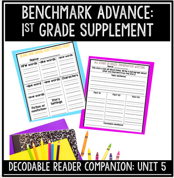 Preview of 1st Grade Benchmark Advance Supplement | Decodable Reader Companion | Unit 5